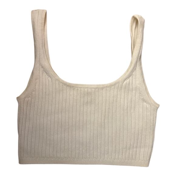 Wilfred Tops - Wilfred Ribbed Knit Cropped Tank – Size M